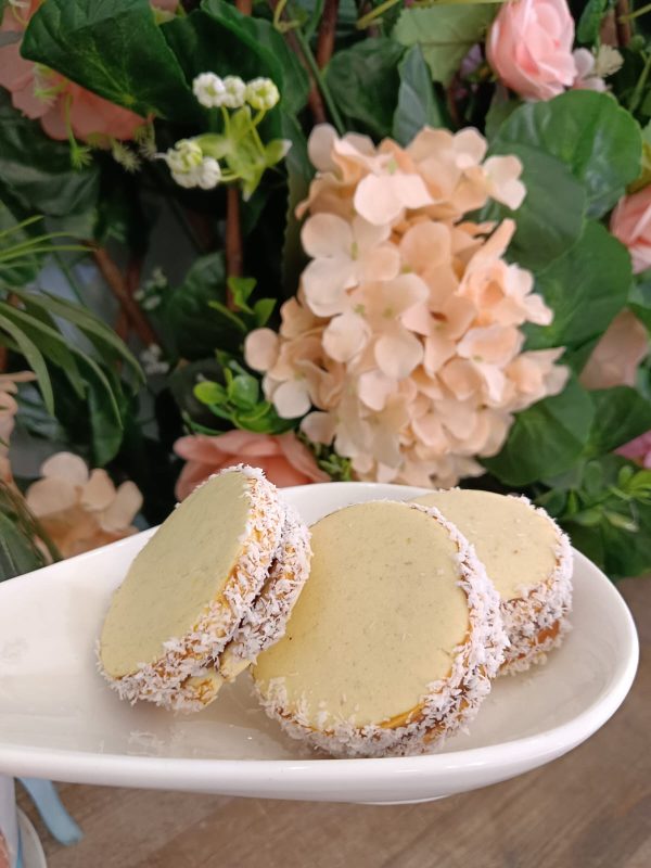 Alfajores de maicena sin gluten y sin azúcar